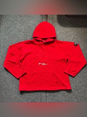 Vintage Y2K FUBU Spell Out red Hoodie men’s L/XL
